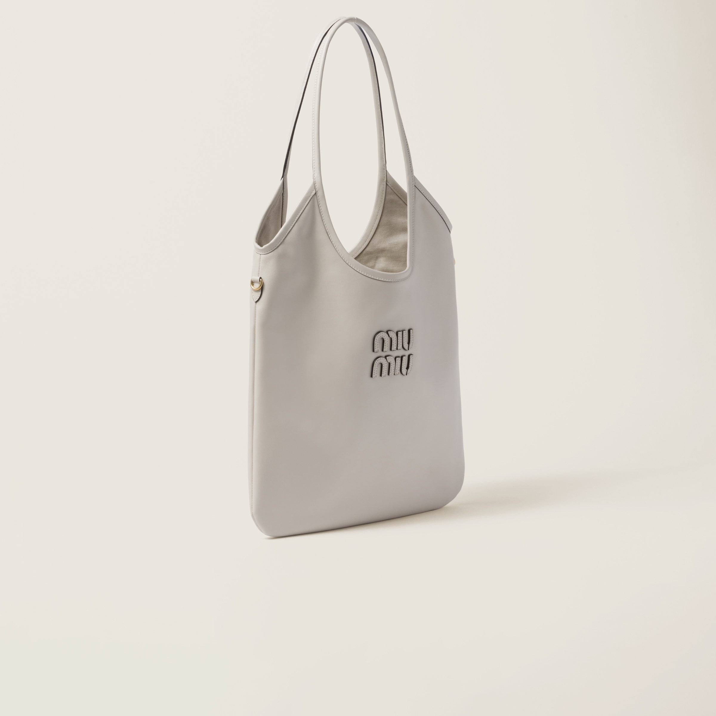 IVY LEATHER BAG, CHALK WHITE