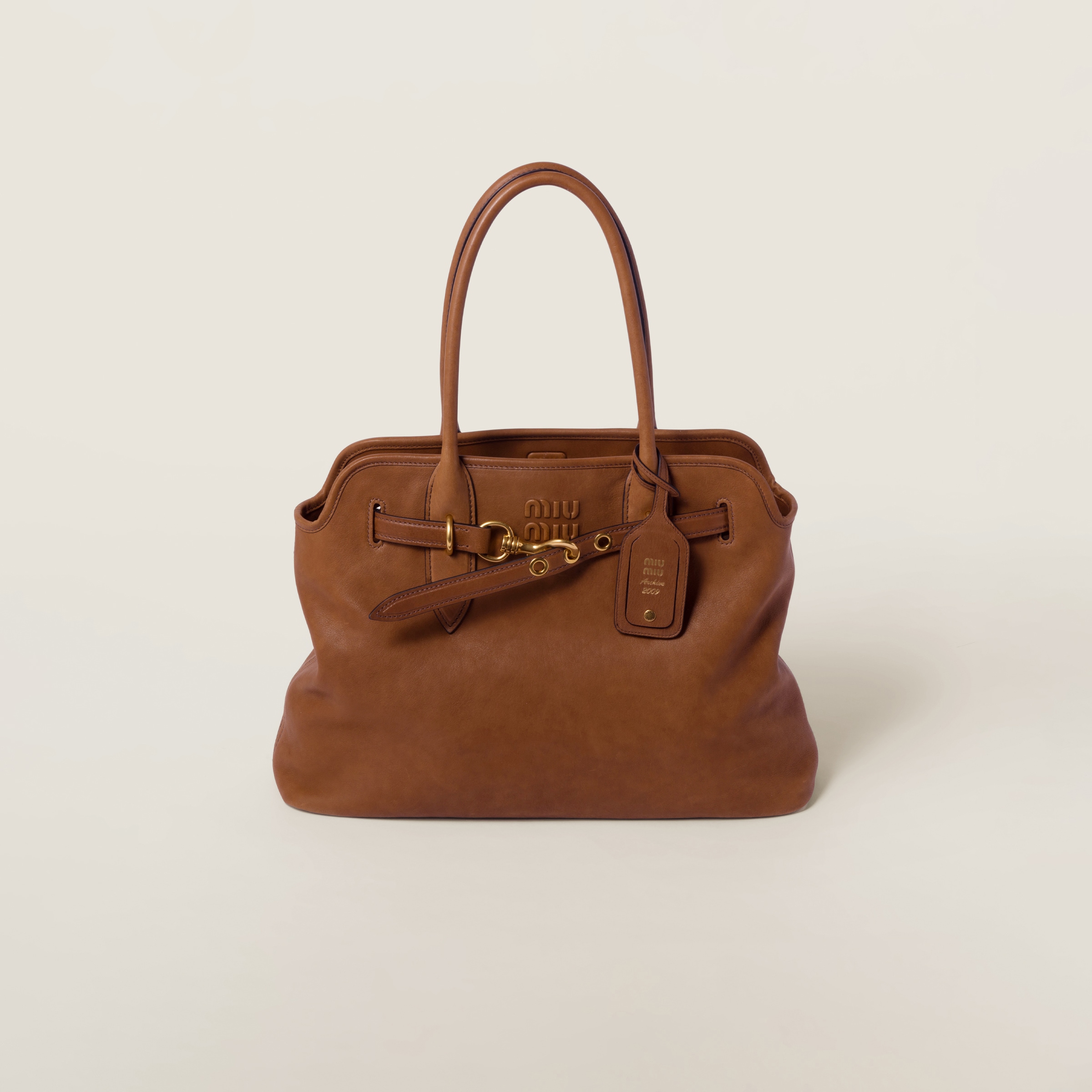 AVENTURE NAPPA LEATHER BAG, OAK