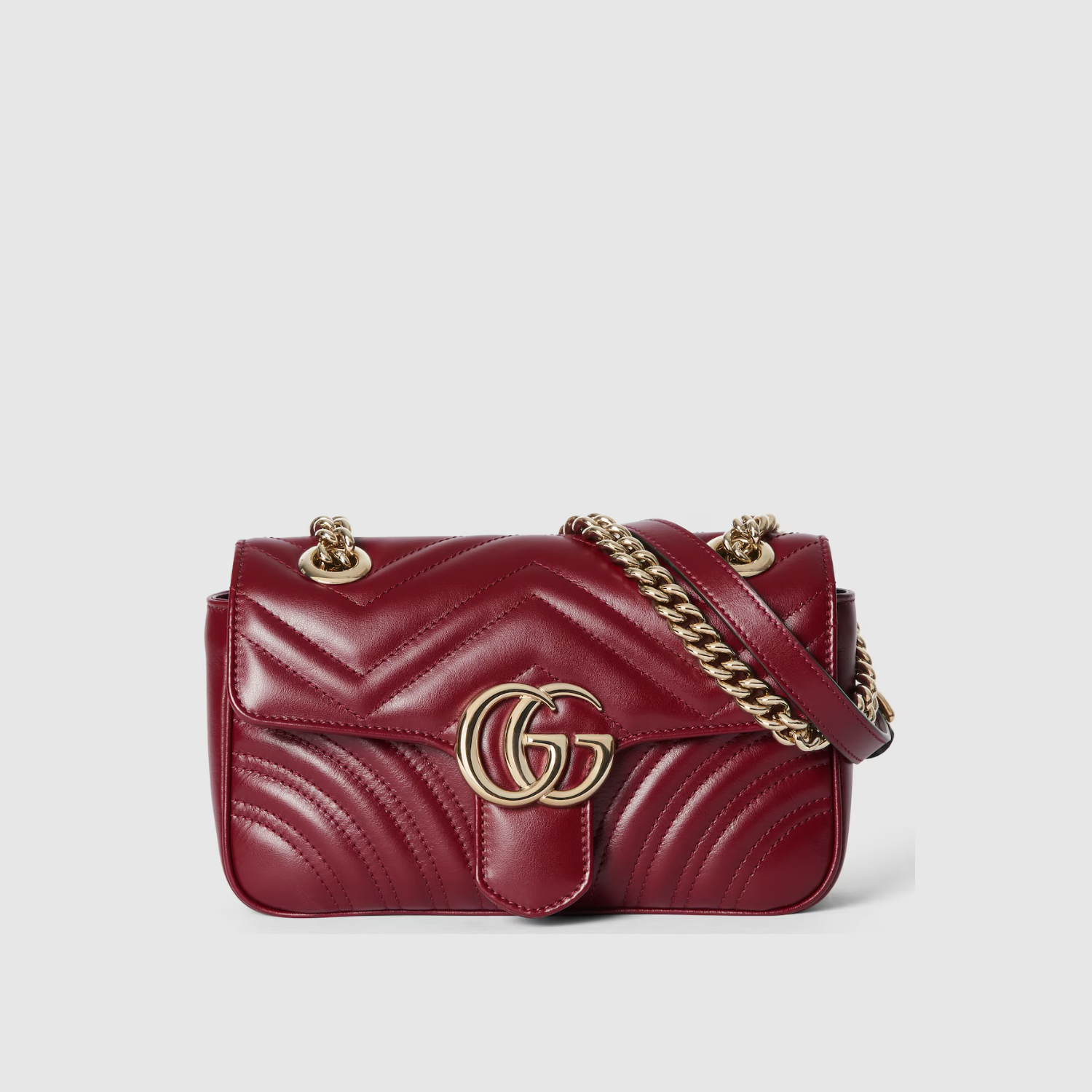 GG MARMONT MINI SHOULDER BAG, RED