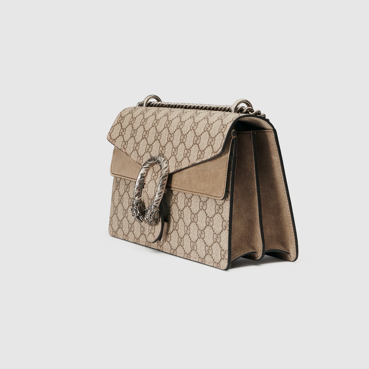 DIONYSUS SMALL SHOULDER BAG, BEIGE AND EBONY