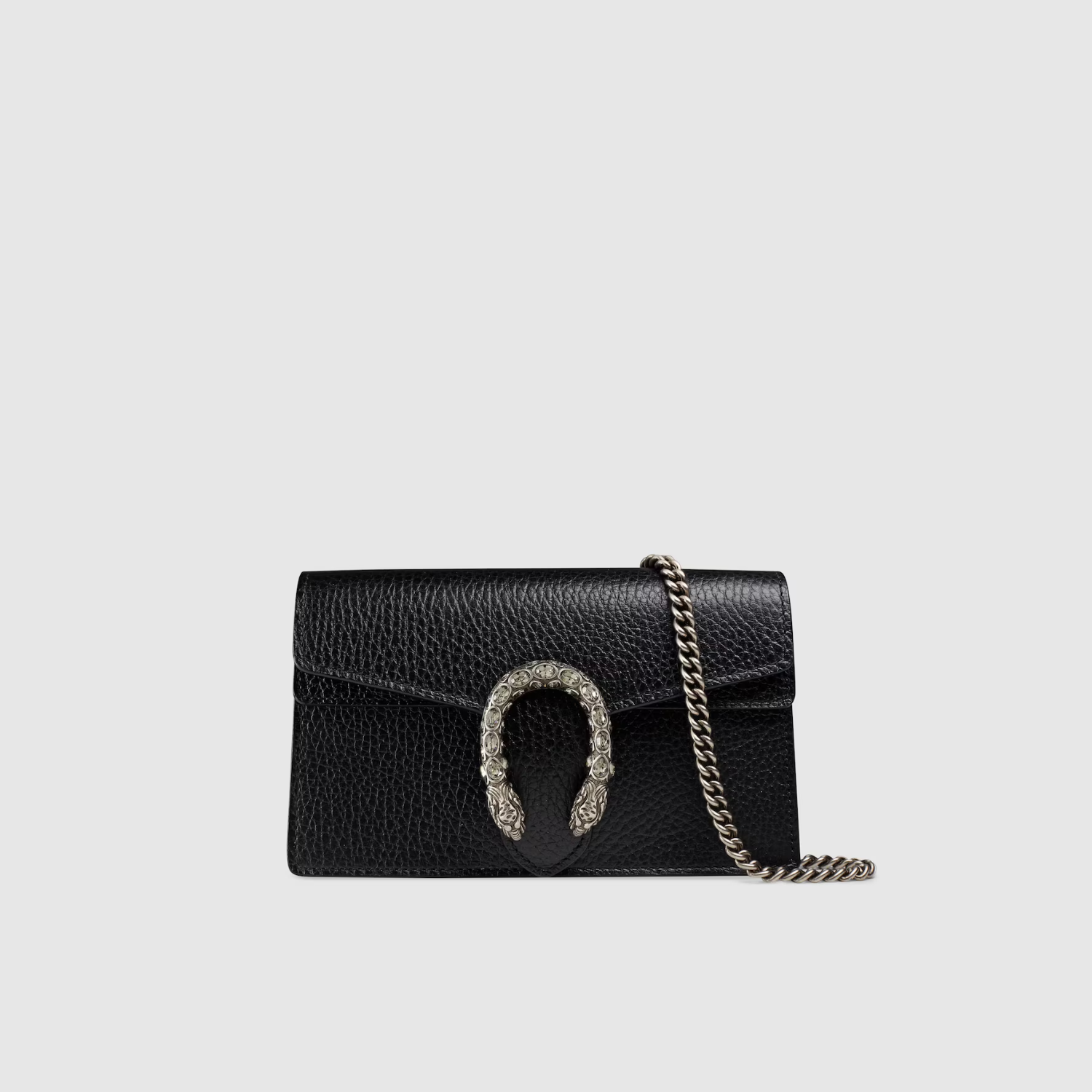 DIONYSUS SUPER MINI BAG, BLACK LEATHER