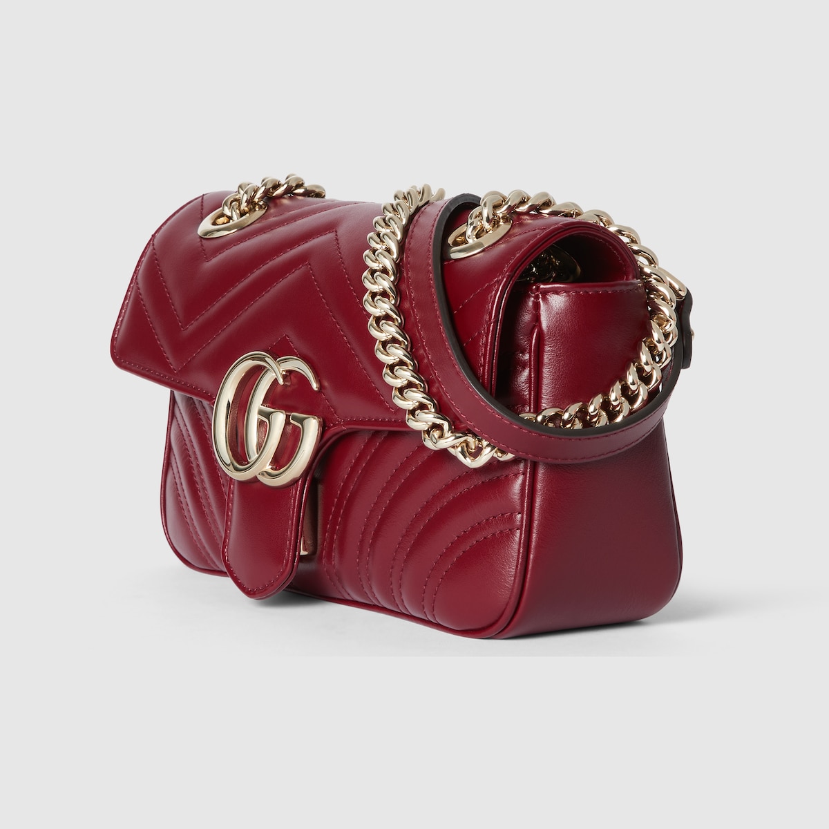 GG MARMONT MINI SHOULDER BAG, RED