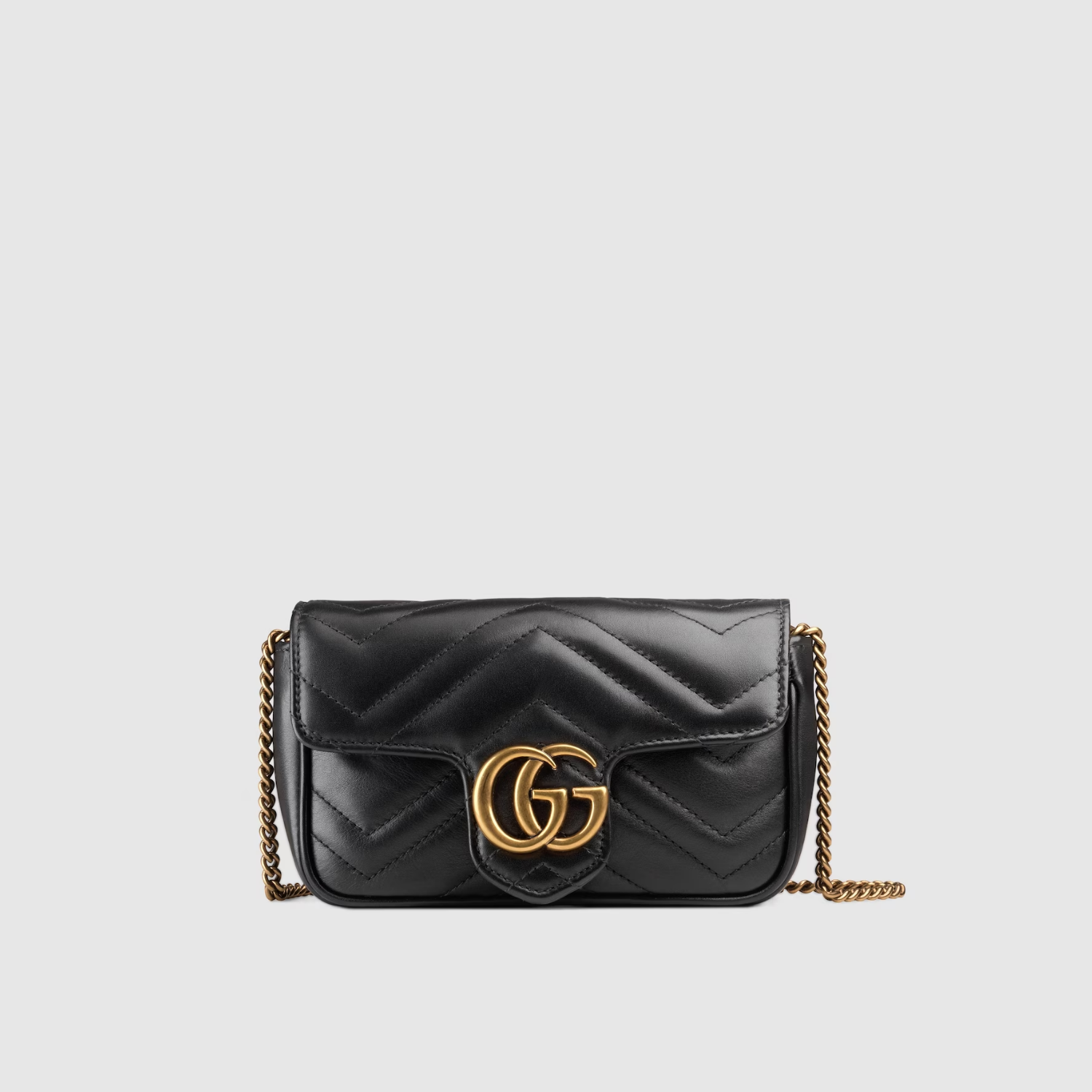 GG MARMONT SUPER MINI BAG, BLACK