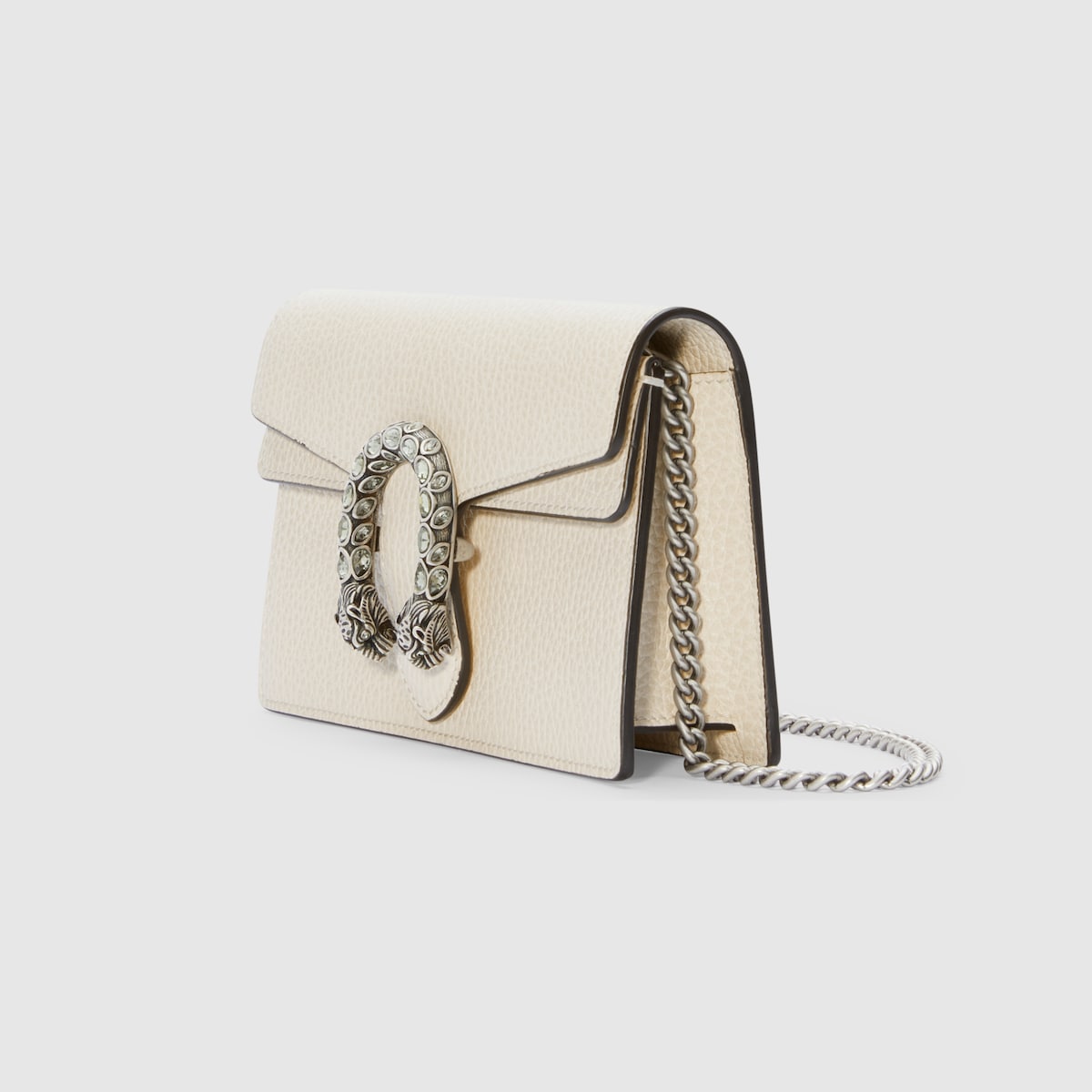 DIONYSUS SUPER MINI BAG, WHITE LEATHER