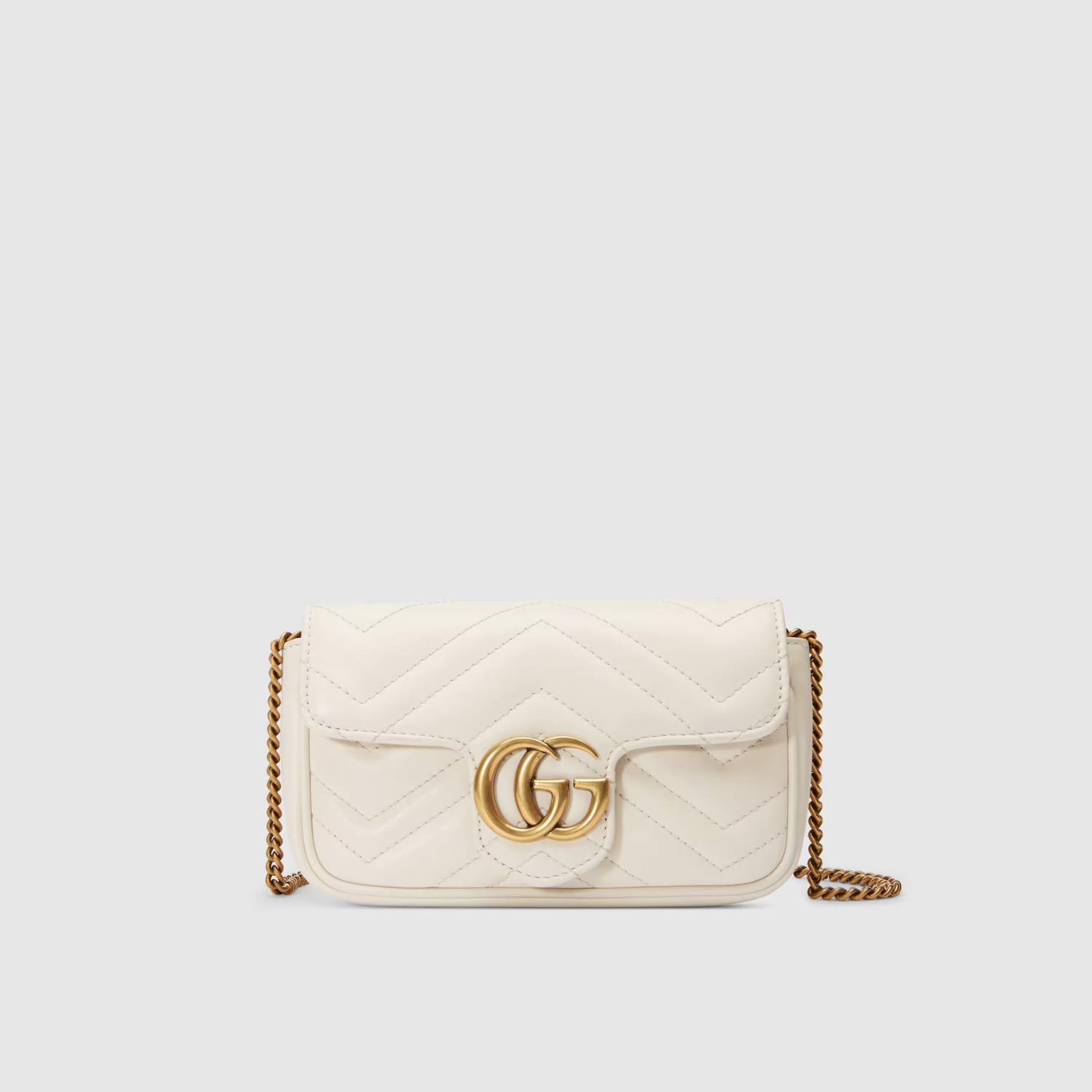 GG MARMONT SUPER MINI BAG, WHITE