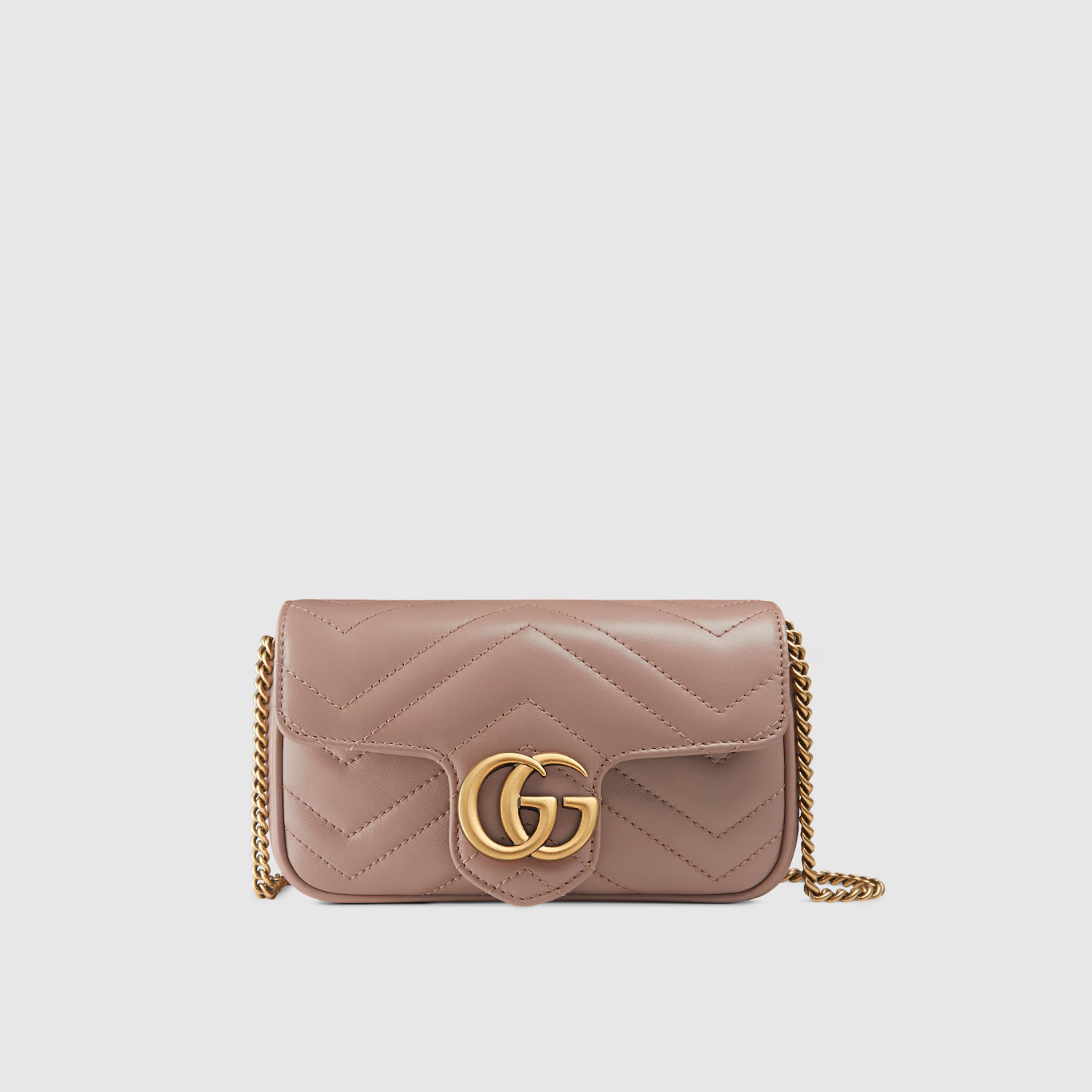 GG MARMONT SUPER MINI BAG, DUSTY PINK