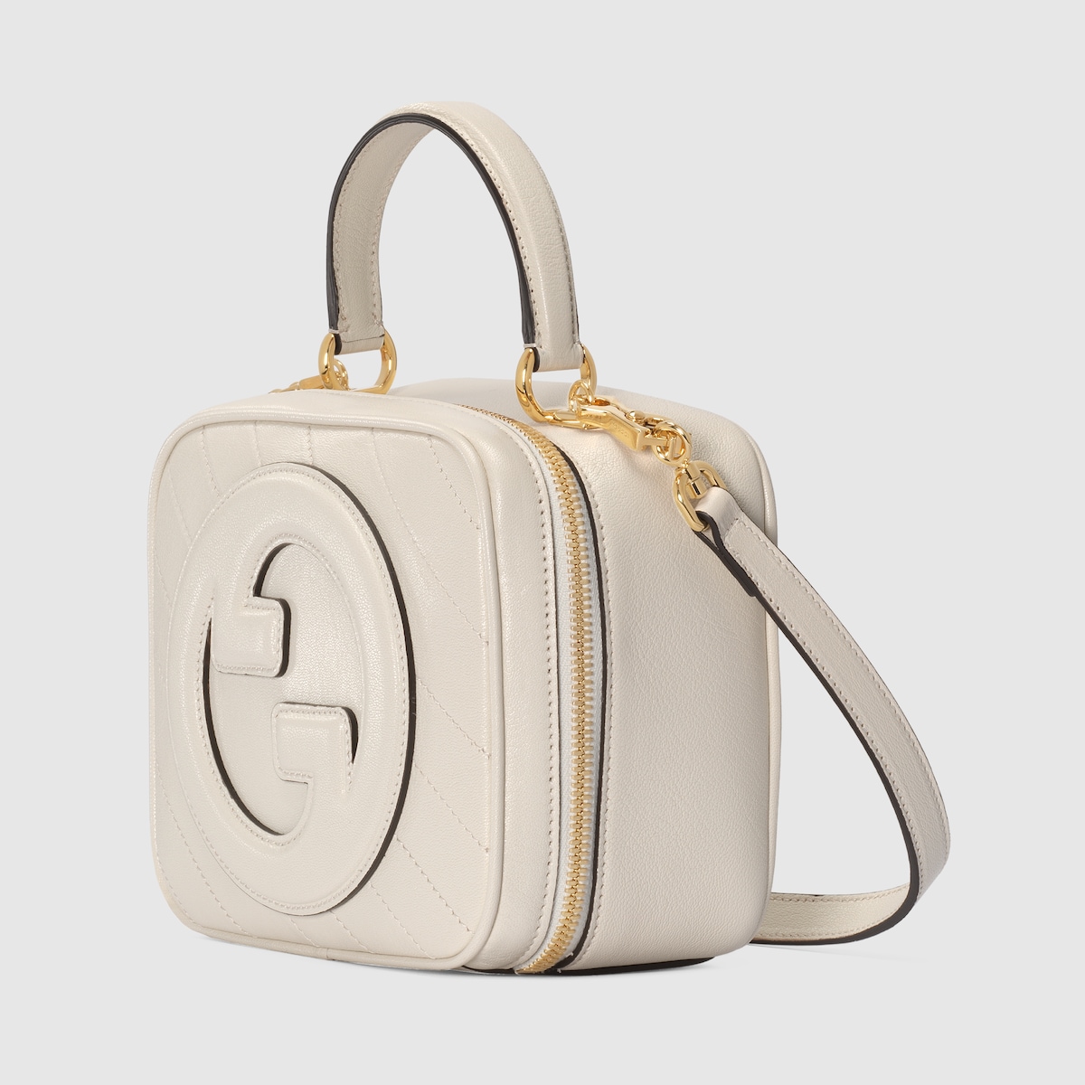 BLONDIE SMALL TOP HANDLE BAG, WHITE