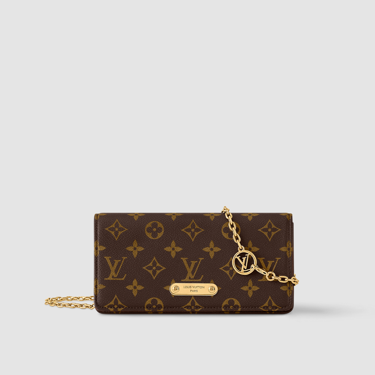 WALLET ON CHAIN, LILY MONOGRAM