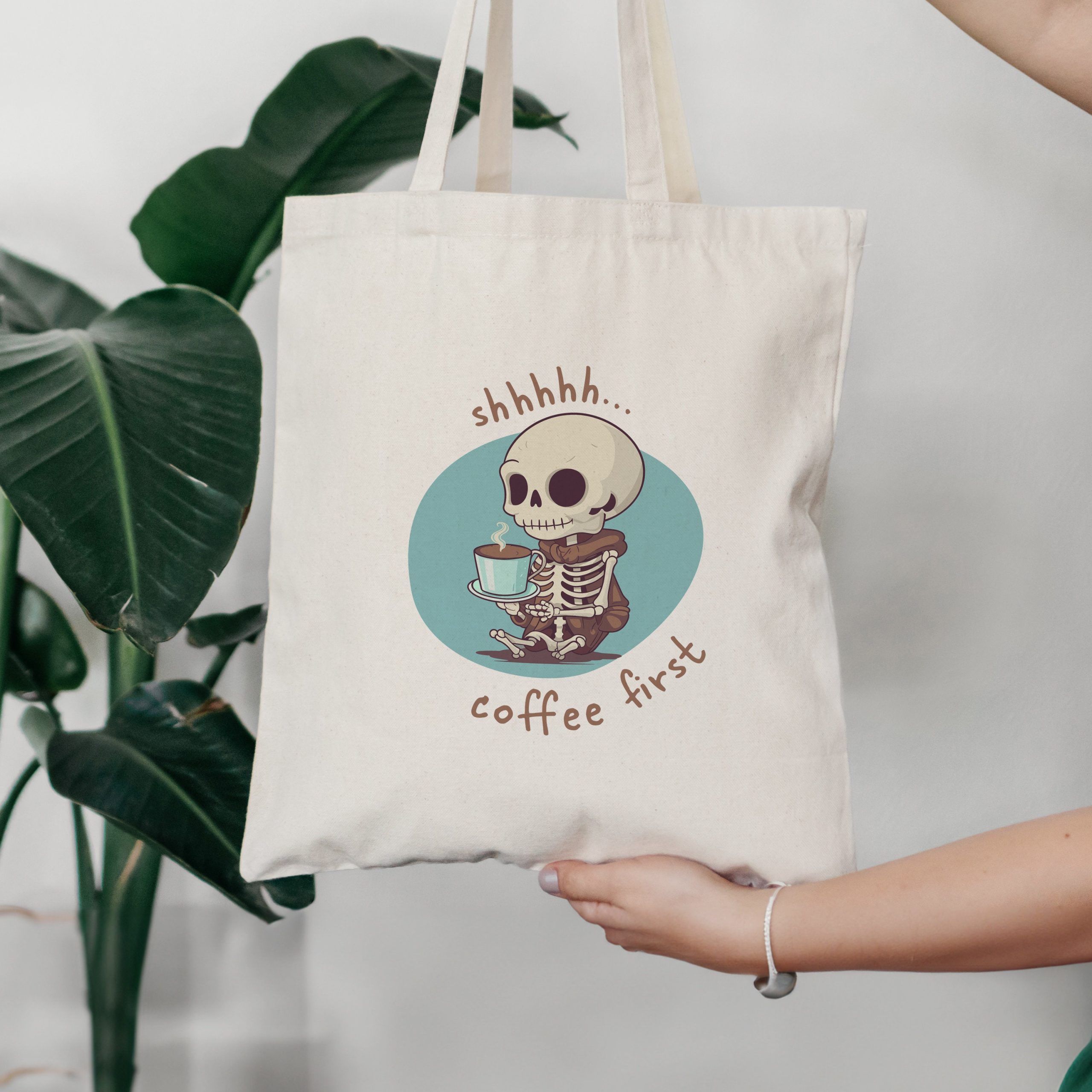 Funny Sarcastic Skeleton Tote Bag