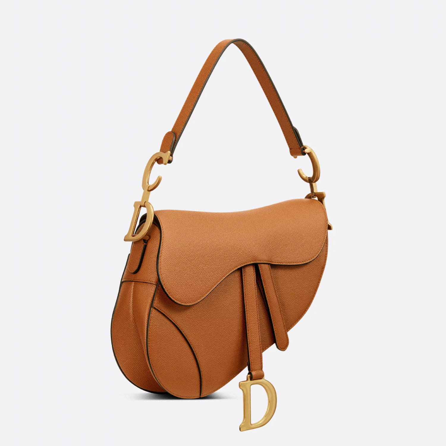 SADDLE BAG WITH STRAP, GOLDEN