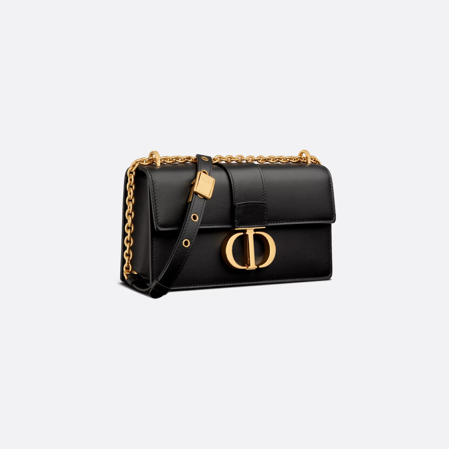 30 MONTAIGNE EAST-WEST BAG WITH CHAIN, BLACK