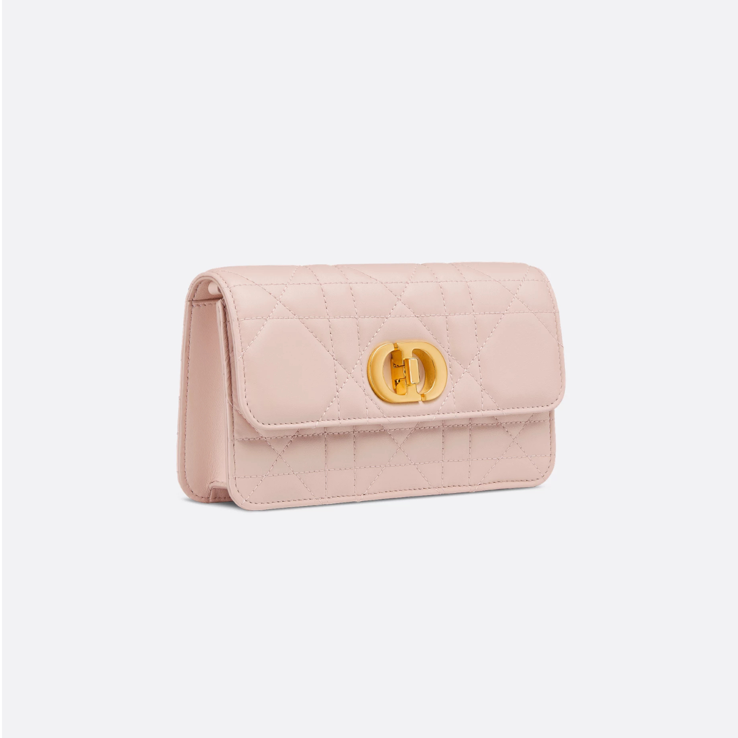 MISS CARO POUCH WITH CHAIN, POWDER PINK