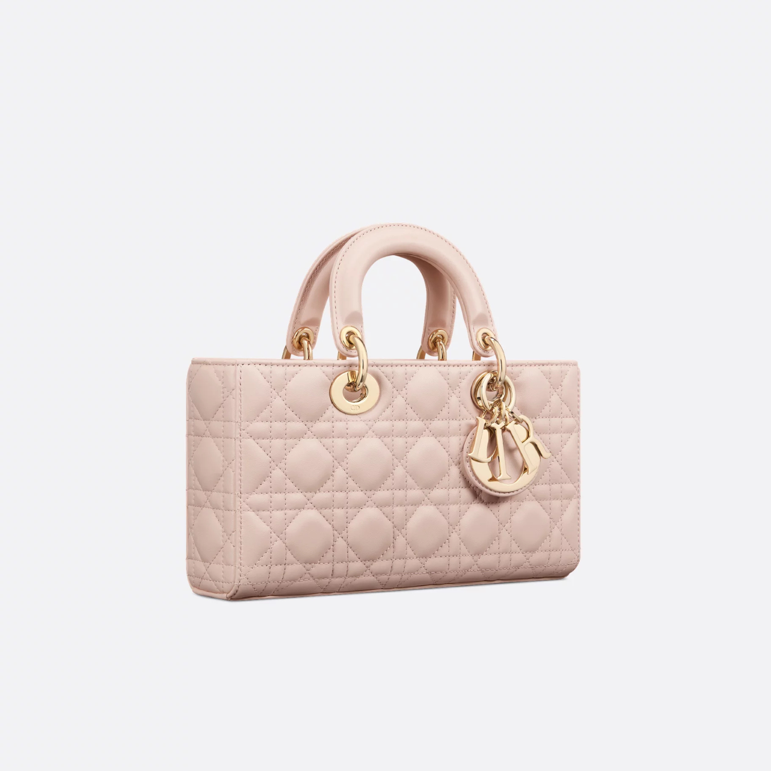 MEDIUM LADY D-JOY BAG, POWDER PINK