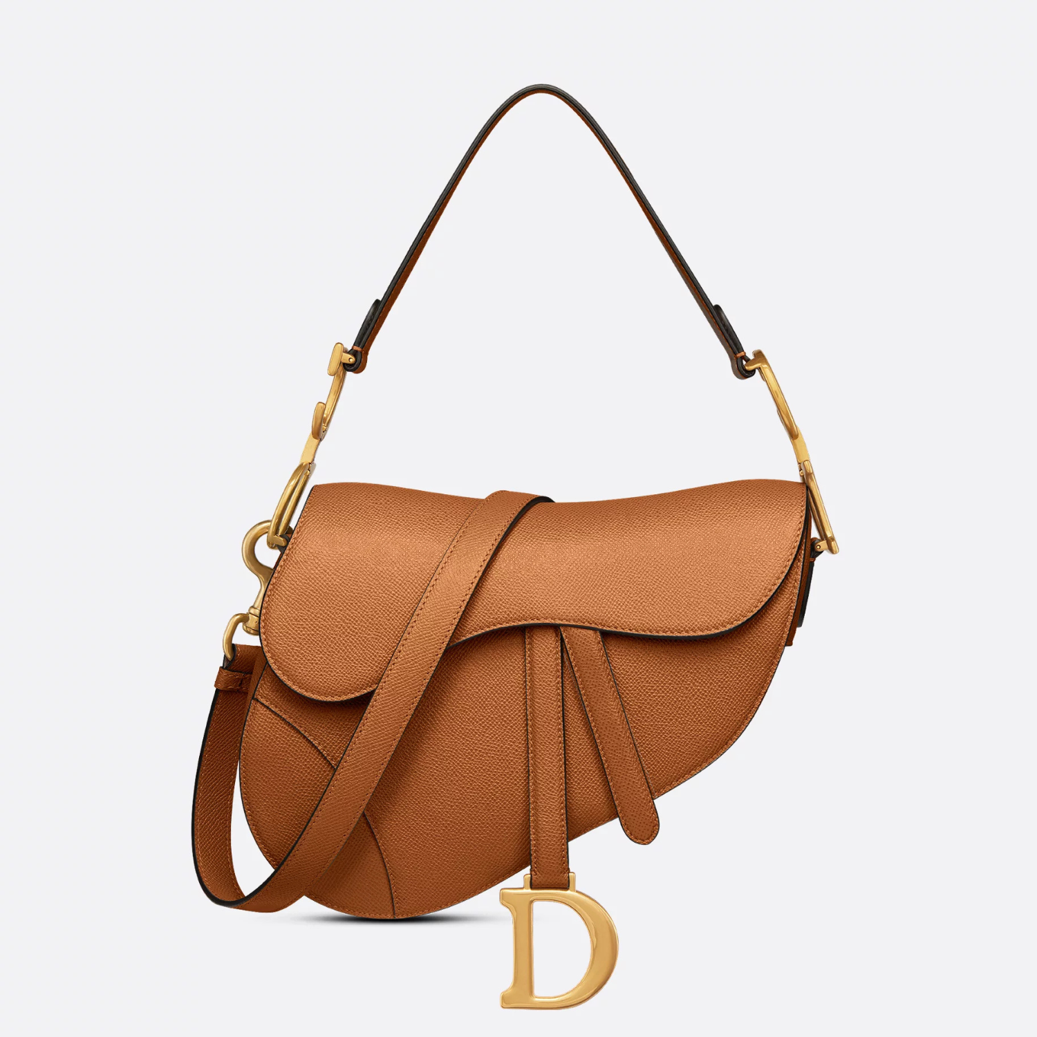 SADDLE BAG WITH STRAP, GOLDEN