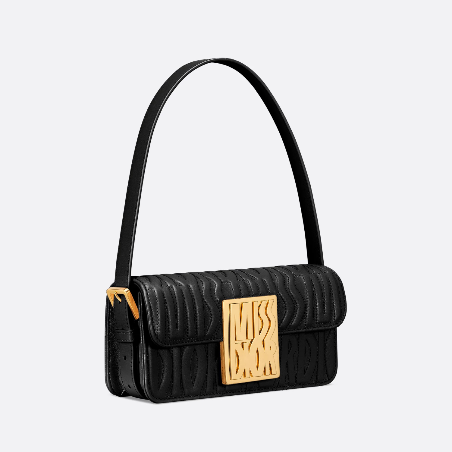 MISS D FLAP BAG, BLACK