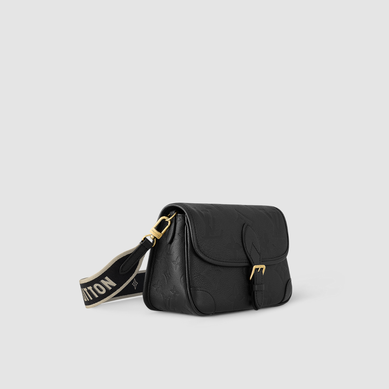 DIANE, MONOGRAM EMPREINTE LEATHER/ BLACK