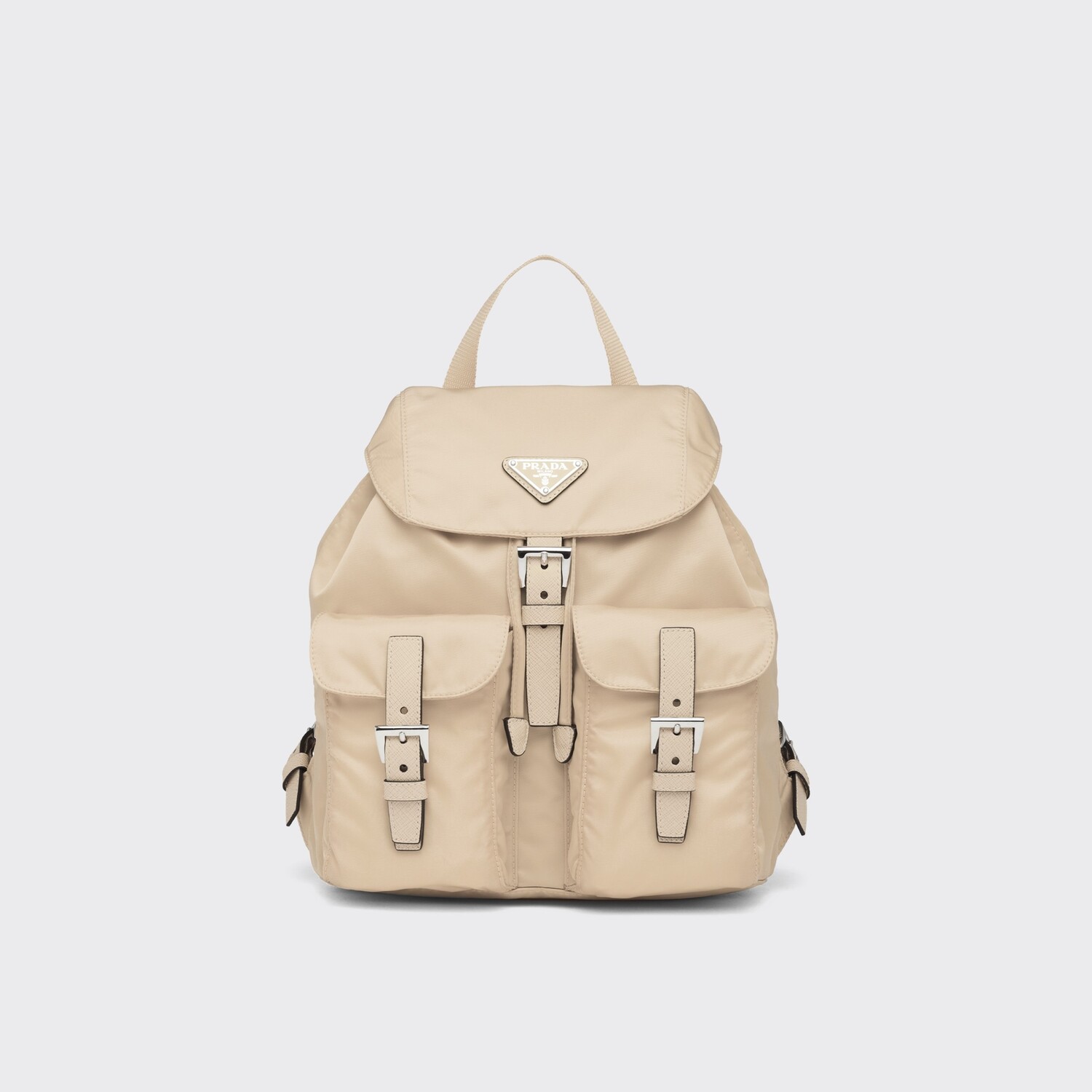 SMALL RE-NYLON BACKPACK, DESERT BEIGE