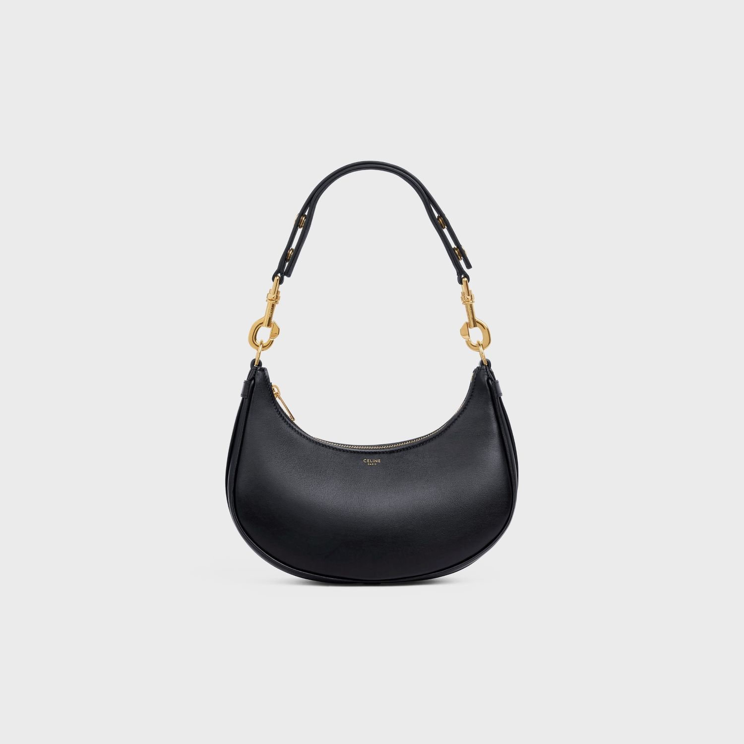 MEDIUM AVA STRAP BAG, BLACK