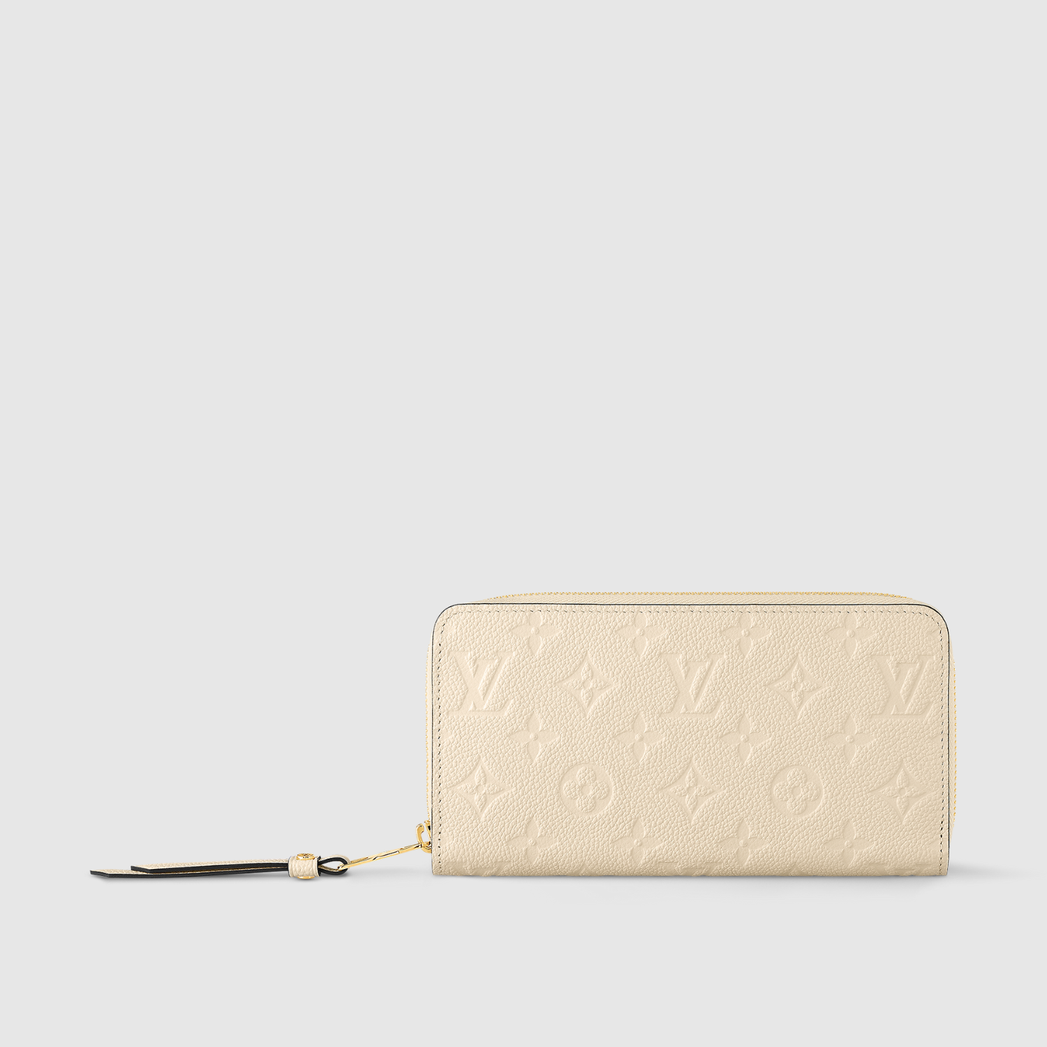 ZIPPY WALLET, MONOGRAM EMPREINTE LEATHER/ CREAM