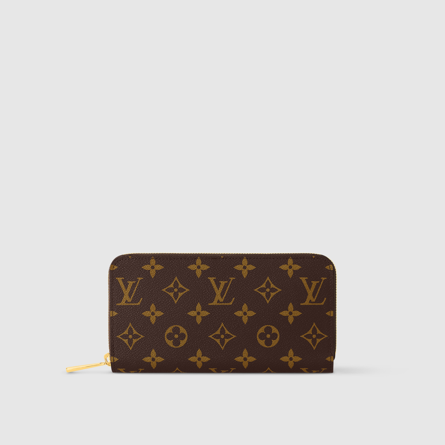 ZIPPY WALLET, MONOGRAM/ BROWN