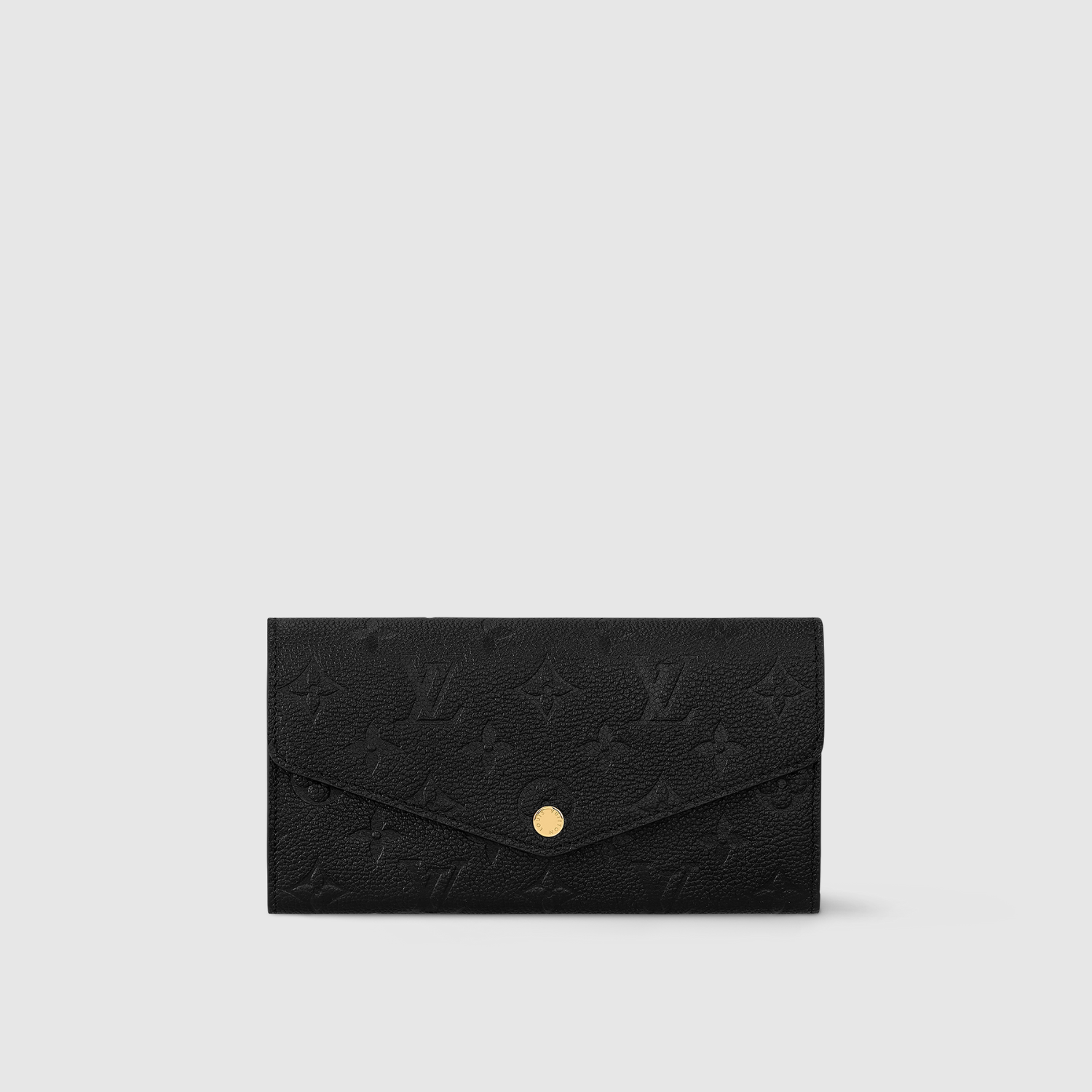 SARAH WALLET, MONOGRAM EMPREINTE LEATHER/ BLACK