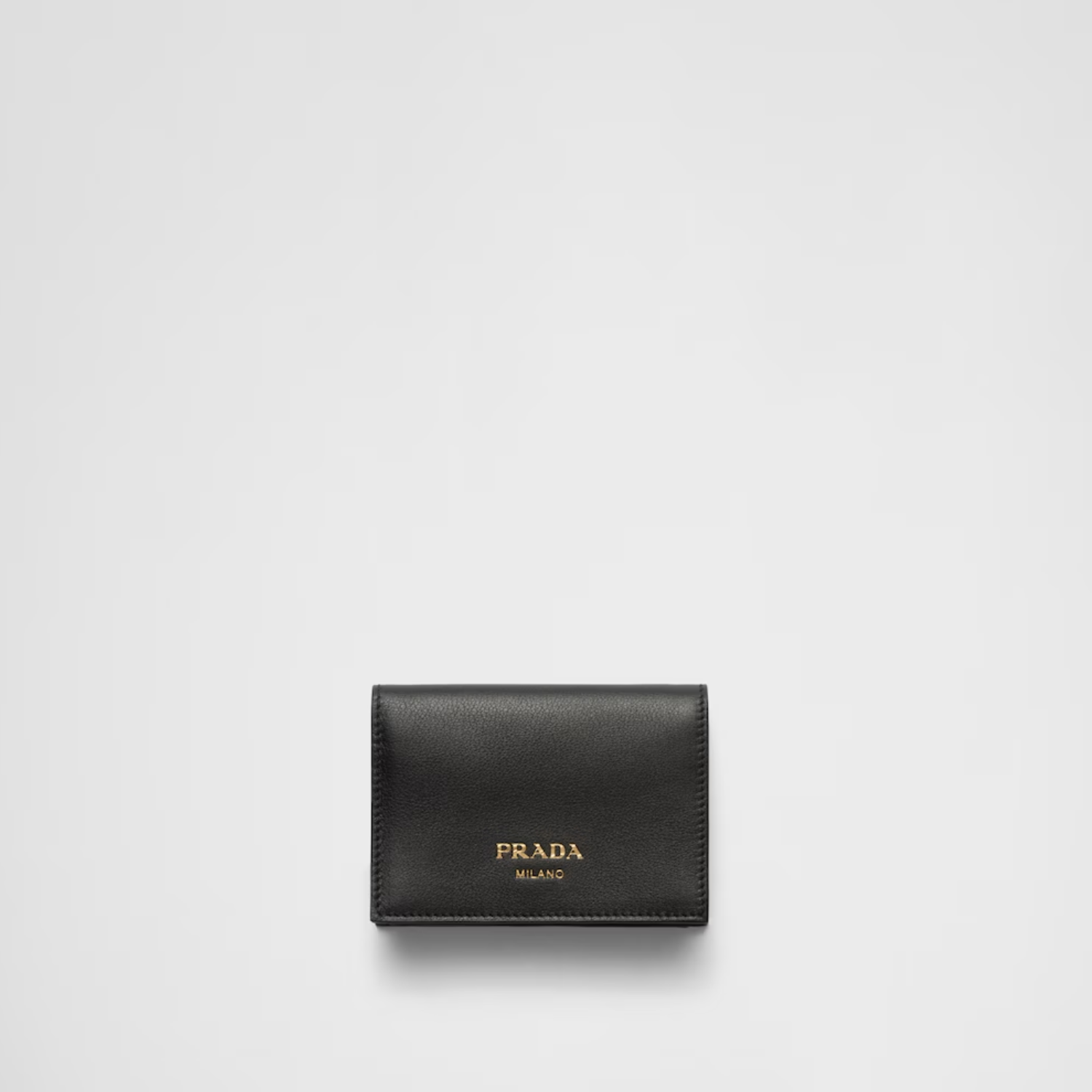 SMALL LEATHER WALLET, BLACK