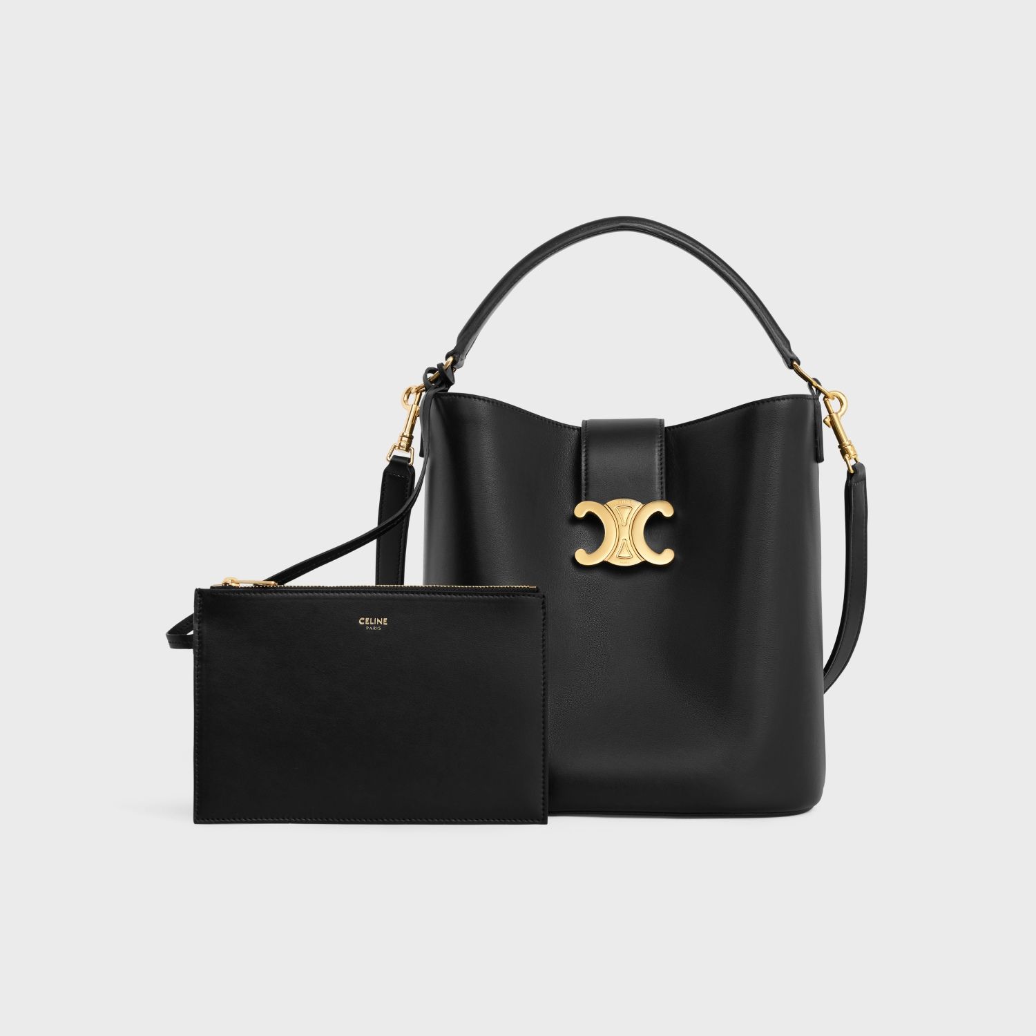 MEDIUM LOUISE BAG, BLACK