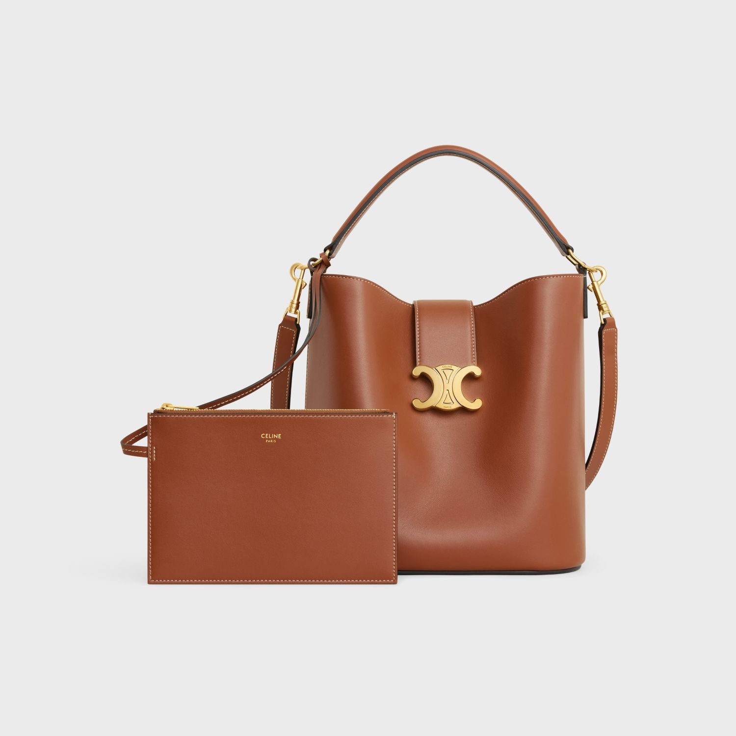 MEDIUM LOUISE BAG, TAN