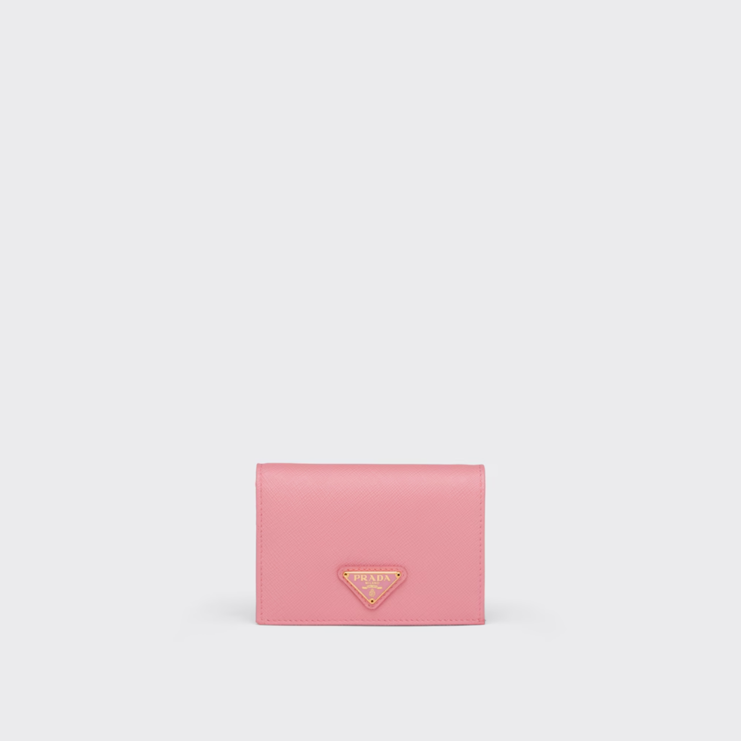 SMALL SAFFIANO LEATHER WALLET, PETAL PINK