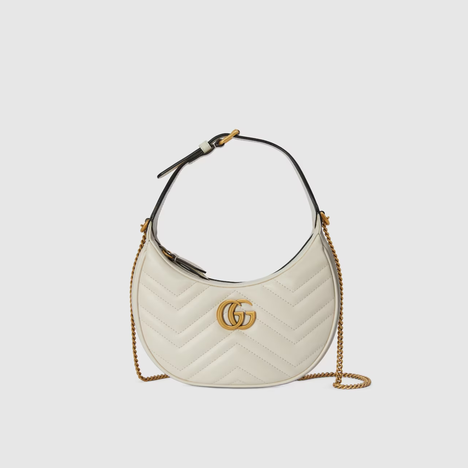 GG MARMONT MINI SHOULDER BAG, WHITE