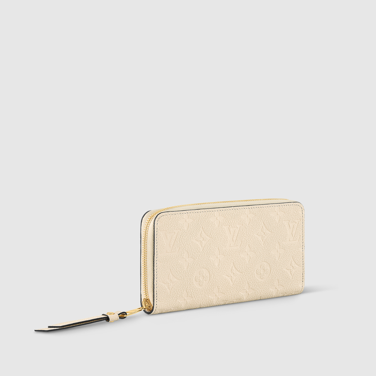 ZIPPY WALLET, MONOGRAM EMPREINTE LEATHER/ CREAM