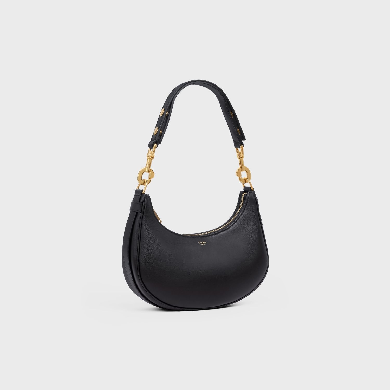 MEDIUM AVA STRAP BAG, BLACK