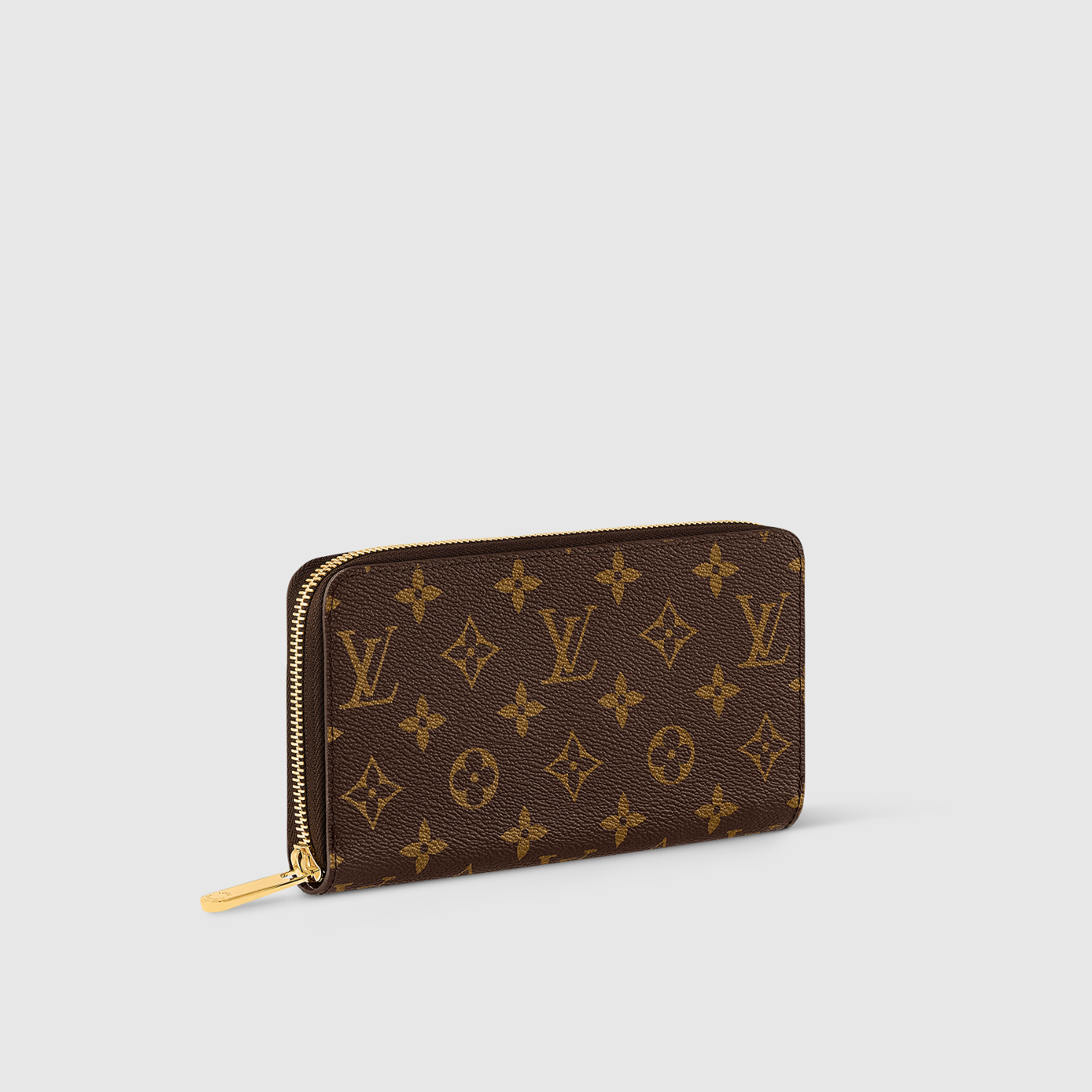 ZIPPY WALLET, MONOGRAM/ BROWN