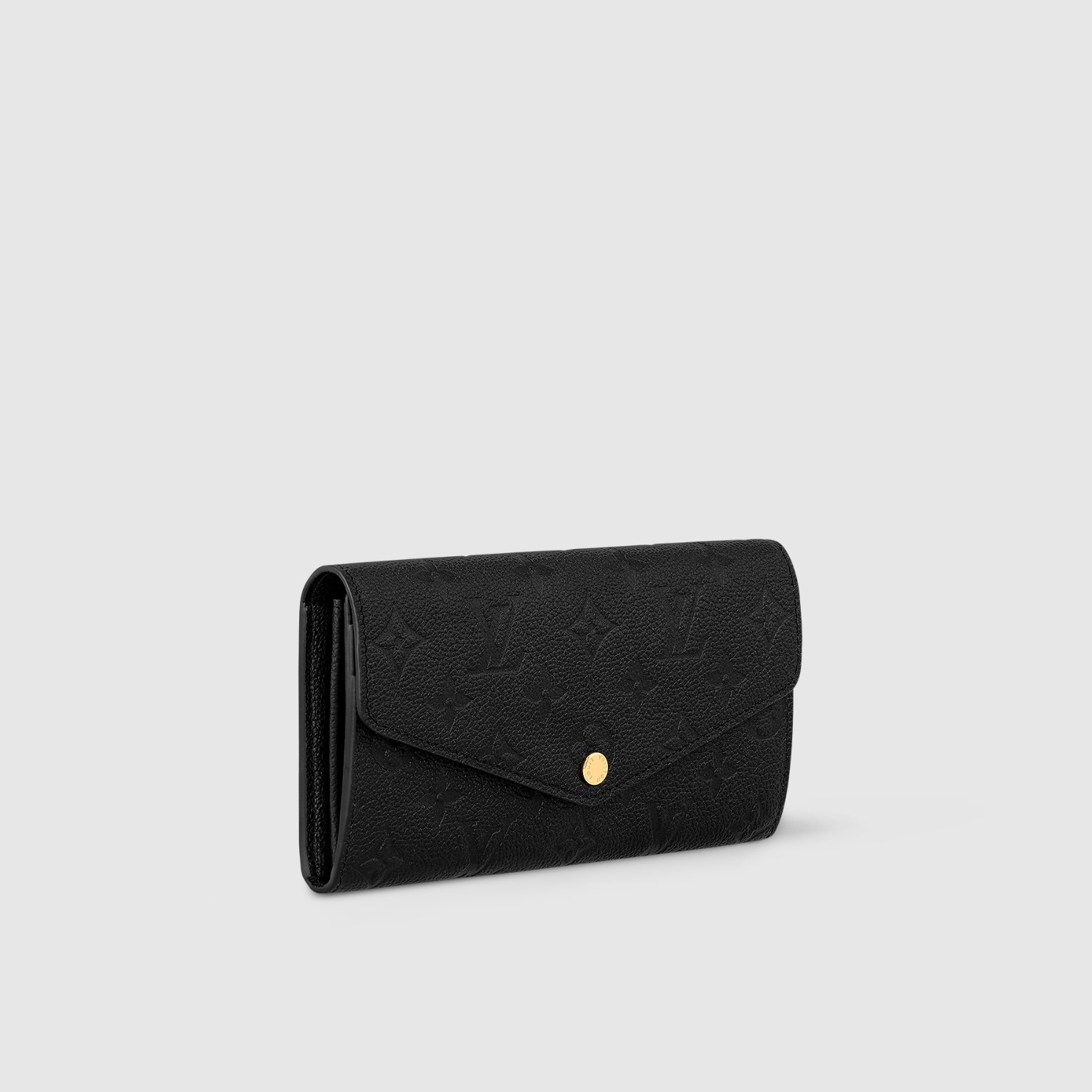 SARAH WALLET, MONOGRAM EMPREINTE LEATHER/ BLACK