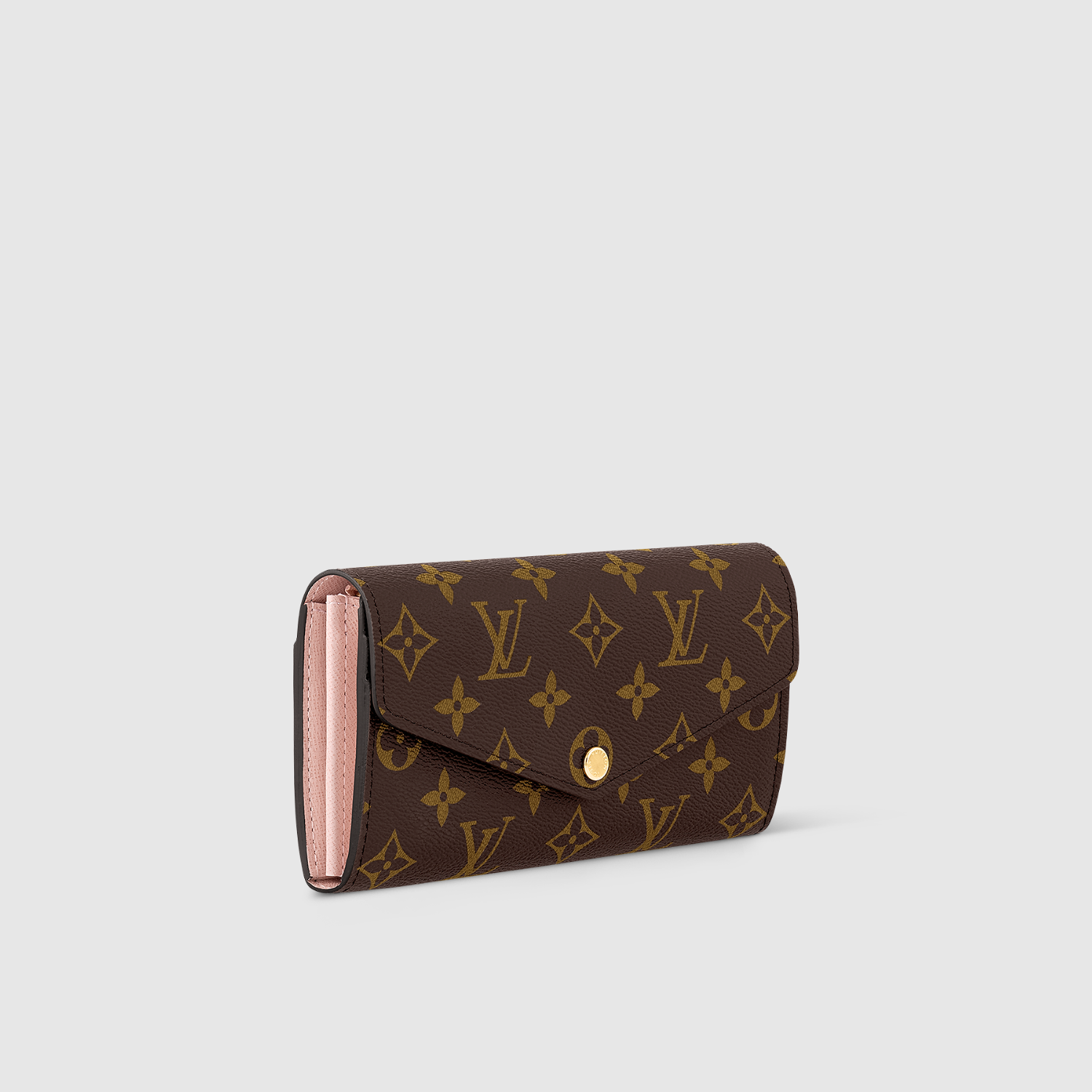 SARAH WALLET, MONOGRAM/ ROSE BALLERINE