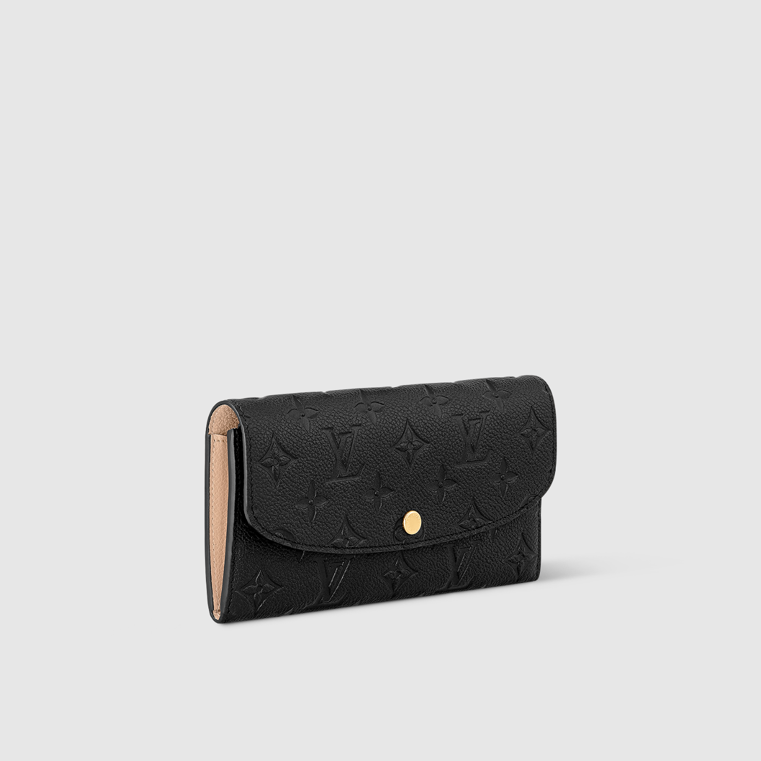 EMILIE WALLET, MONOGRAM EMPREINTE LEATHER/ BLACK