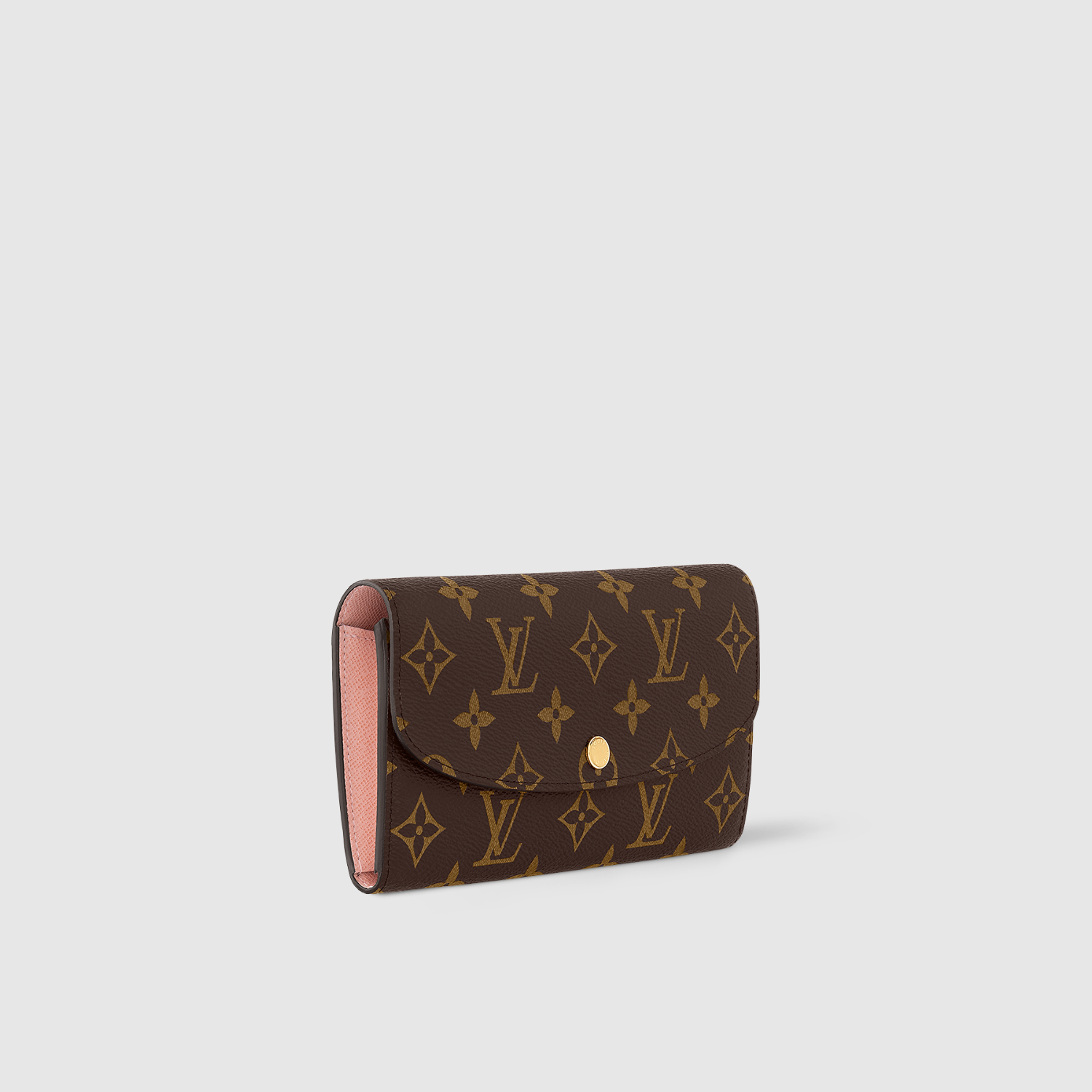 EMILIE WALLET, MONOGRAM/ ROSE BALLERINE