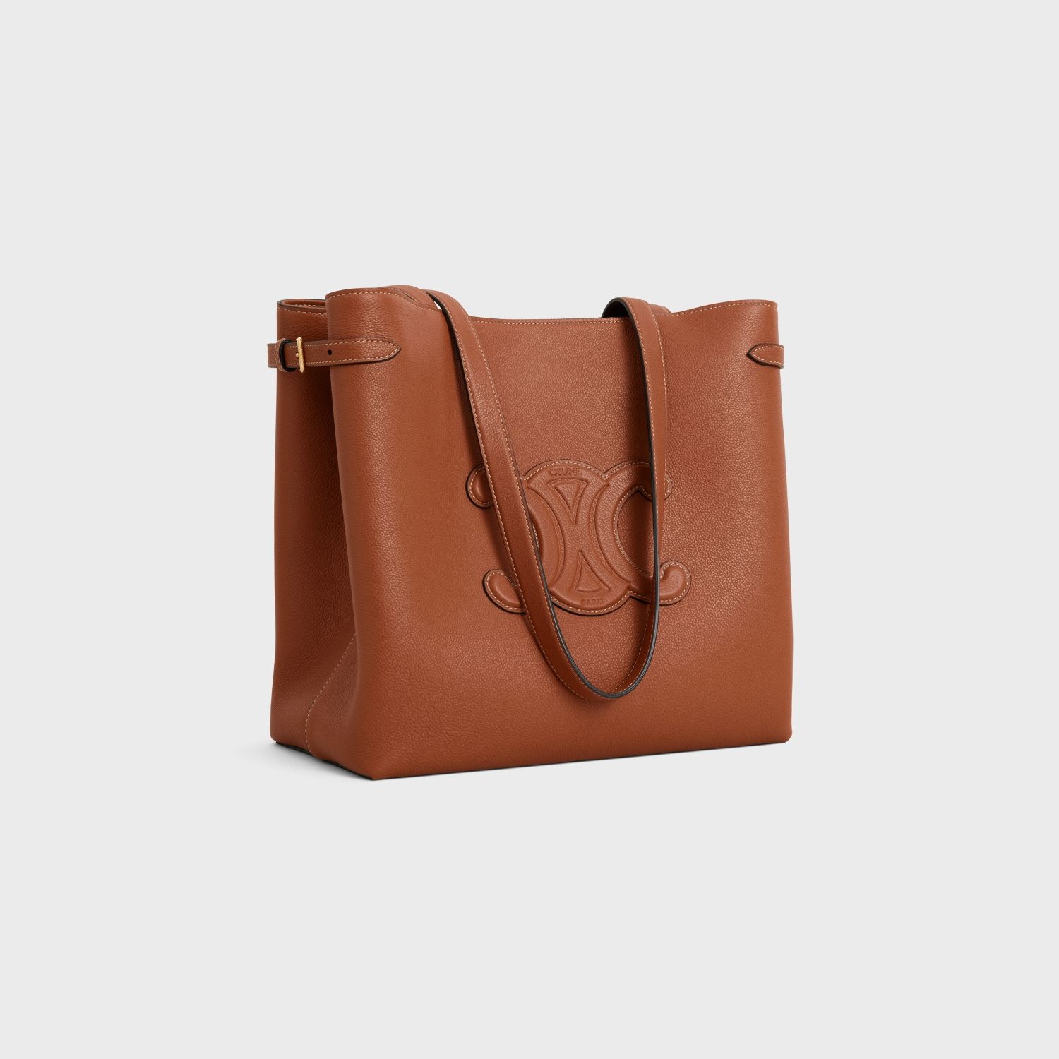 MEDIUM CABAS ANAÏS CUIR TRIOMPHE, TAN