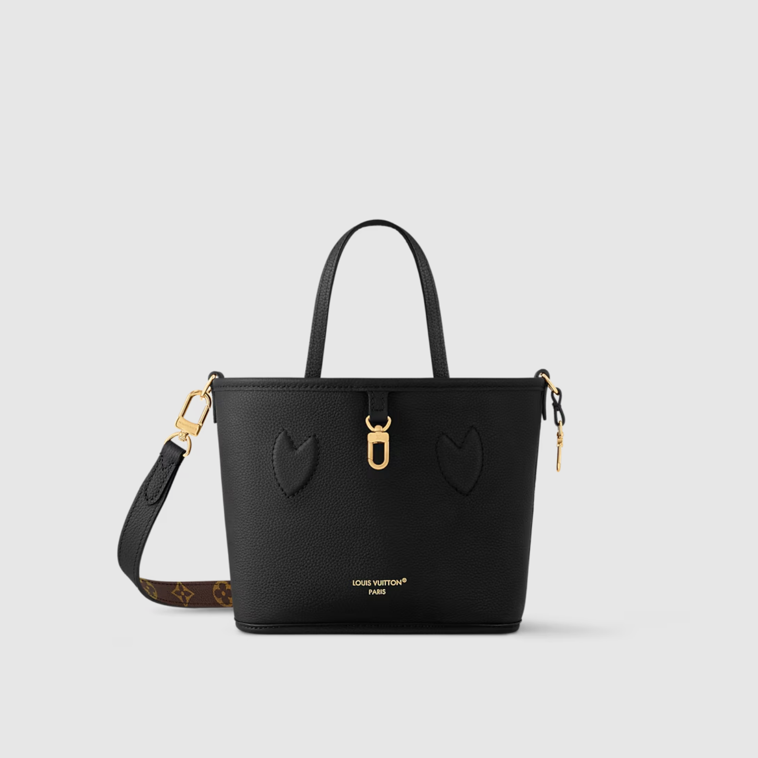 NEVERFULL BANDOULIÈRE INSIDE OUT BB, BLACK/MONOGRAM