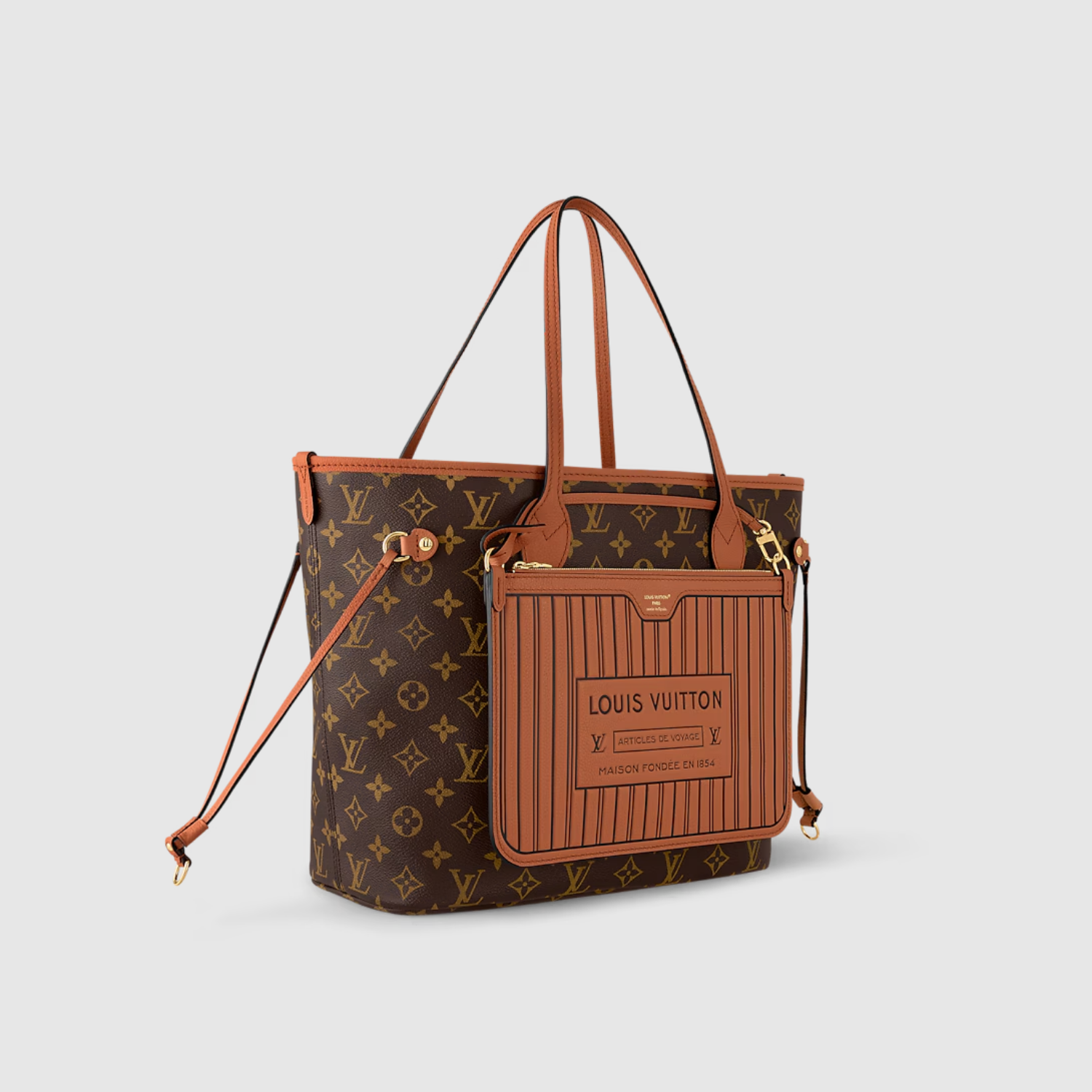 NEVERFULL INSIDE OUT MM, TAN