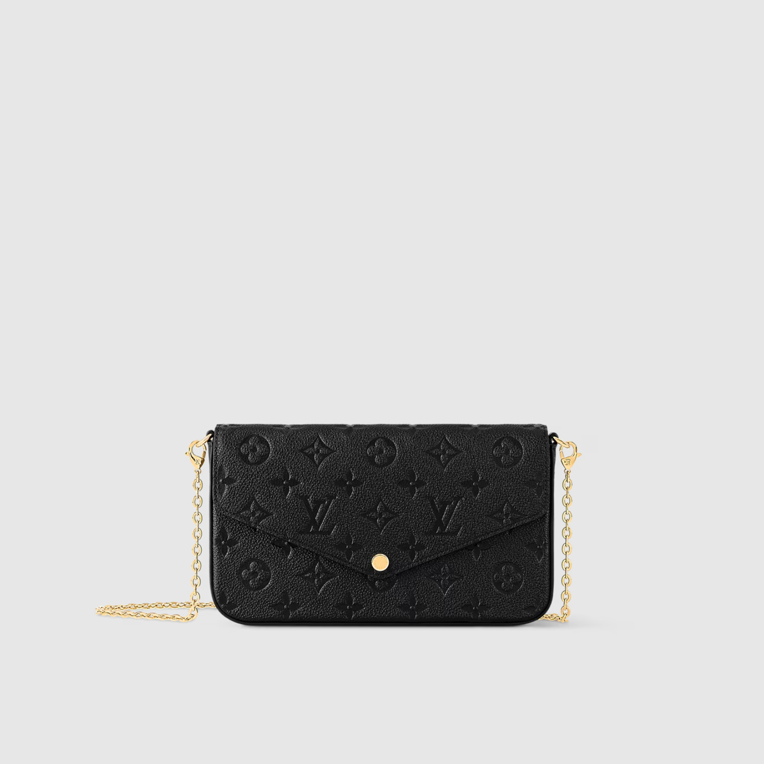 FÉLICIE POCHETTE, MONOGRAM EMPREINTE LEATHER/ BLACK